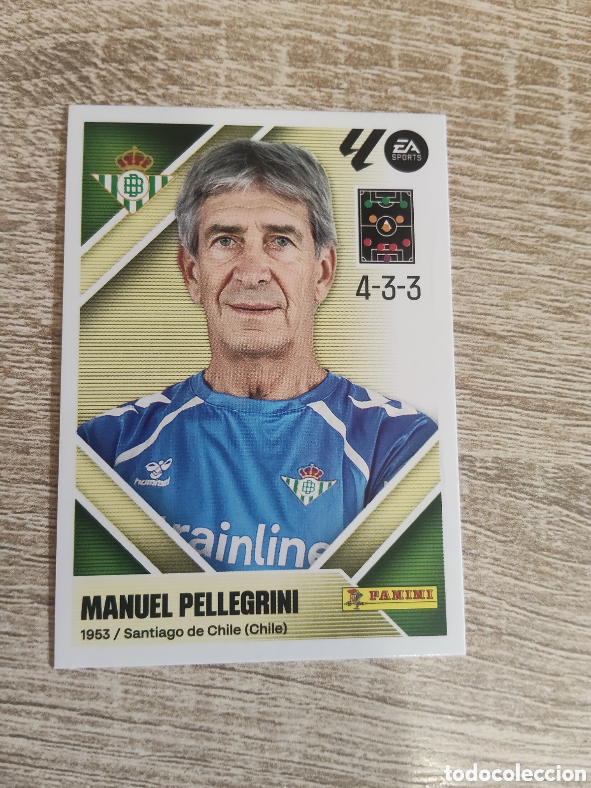 Cromos de f&uacute;tbol: Manuel Pellegrini Real Betis liga 2026 2027 26 27 ediciones este