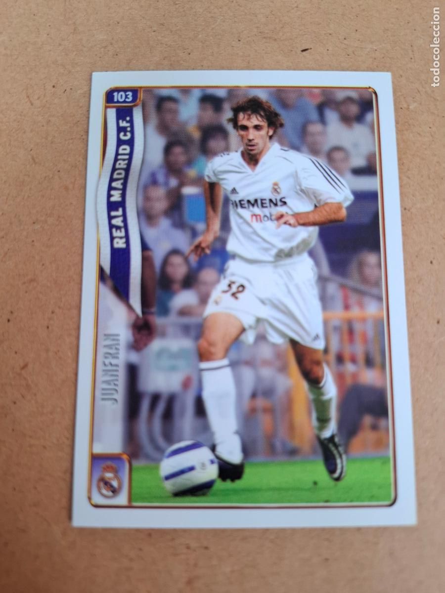 Cromos de f&uacute;tbol: MUNDICROMO 2004 2005 04 05 - 103 JUANFRAN ( CORREGIDO ) - REAL MADRID