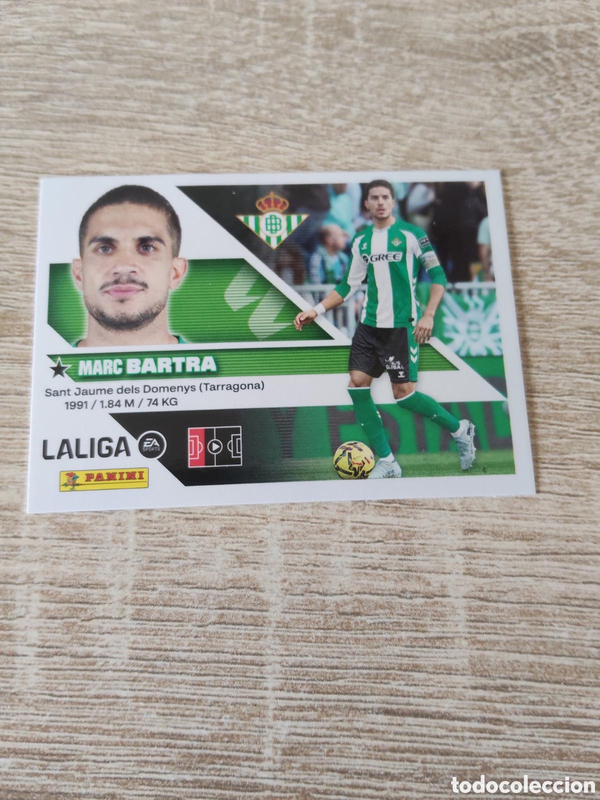 Cromos de f&uacute;tbol: Bartra Real Betis liga 2026 2027 26 27 ediciones este