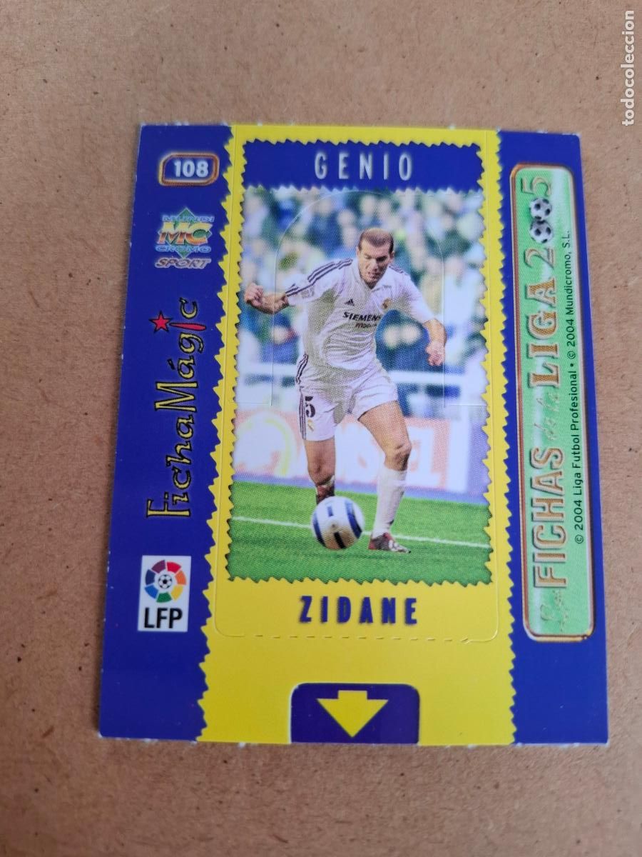 Cromos de f&uacute;tbol: MUNDICROMO 2004 2005 04 05 - 108 ZIDANE ( MAGIC CARD ) - REAL MADRID