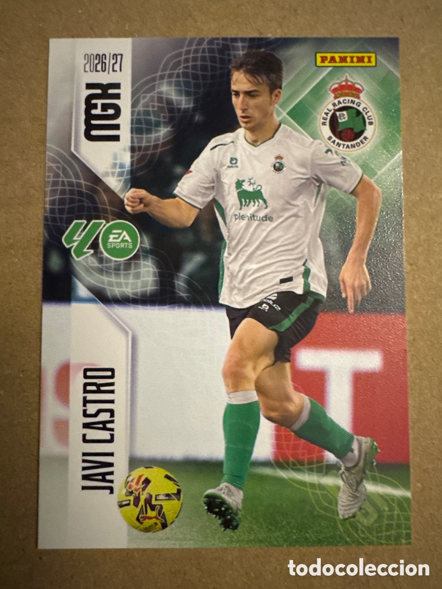 Cromos de f&uacute;tbol: # 277 Javi Castro Racing Santander Megacracks 26 27 2026 2027