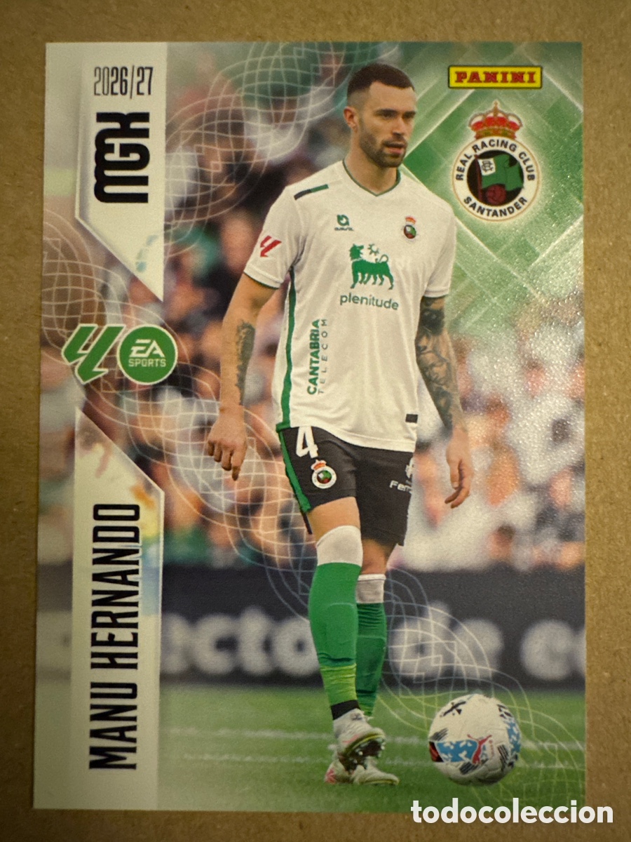 Cromos de f&uacute;tbol: # 278 Manu Hernando Racing Santander Megacracks 26 27 2026 2027