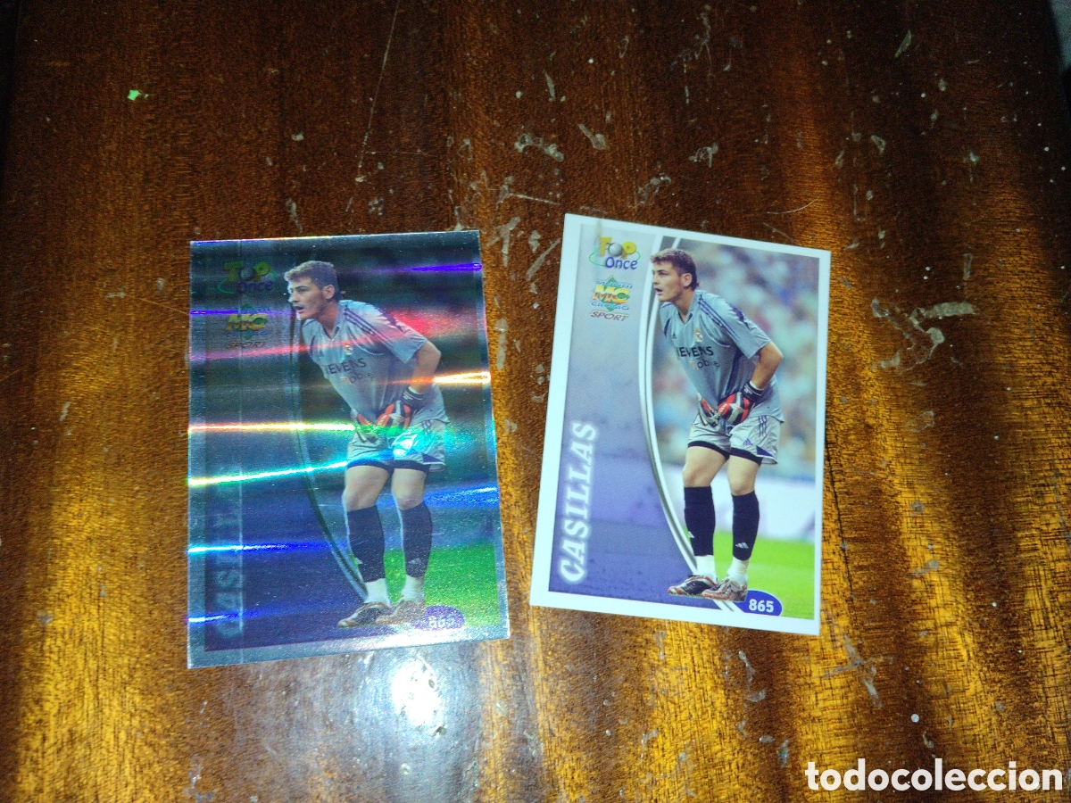 Cromos de f&uacute;tbol: MUNDICROMO 2005 N&ordm; 865 CASILLAS - REAL MADRID TOP ONCE - MATE Y VERSI&Oacute;N BRILLO