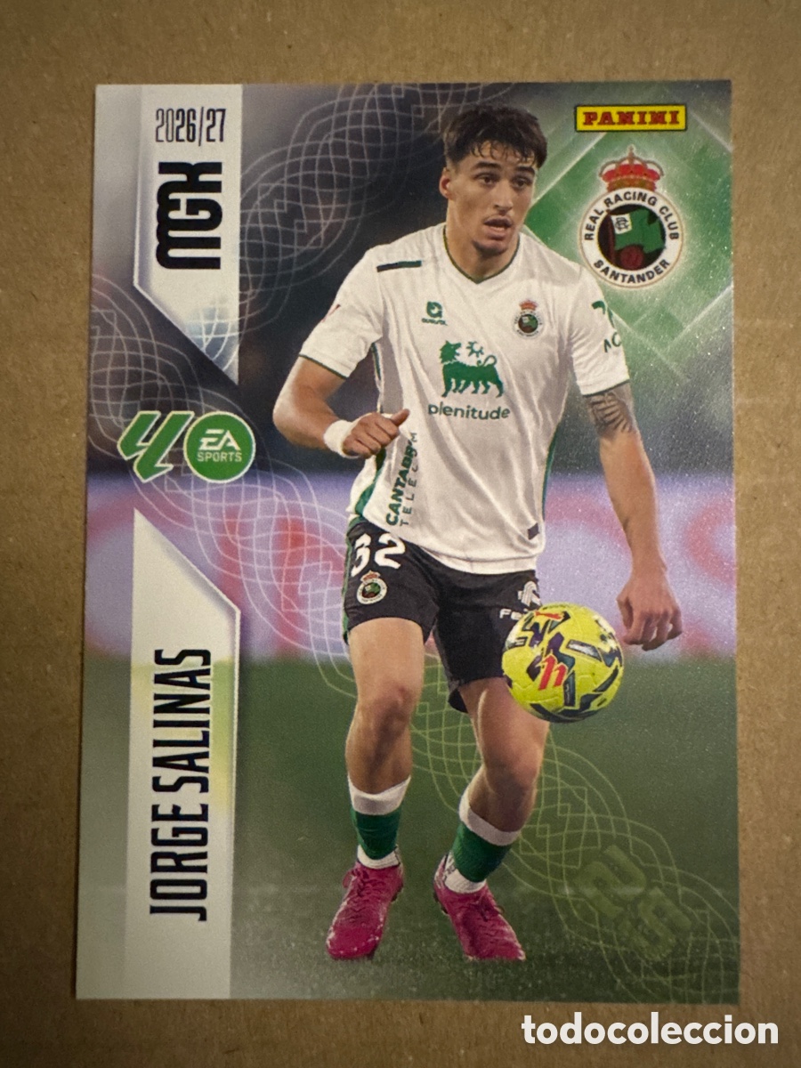Cromos de f&uacute;tbol: # 279 Jorge Salinas Racing Santander Megacracks 26 27 2026 2027
