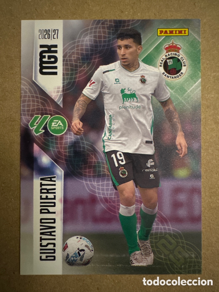 Cromos de f&uacute;tbol: # 281 Gustavo Puerta Racing Santander Megacracks 26 27 2026 2027
