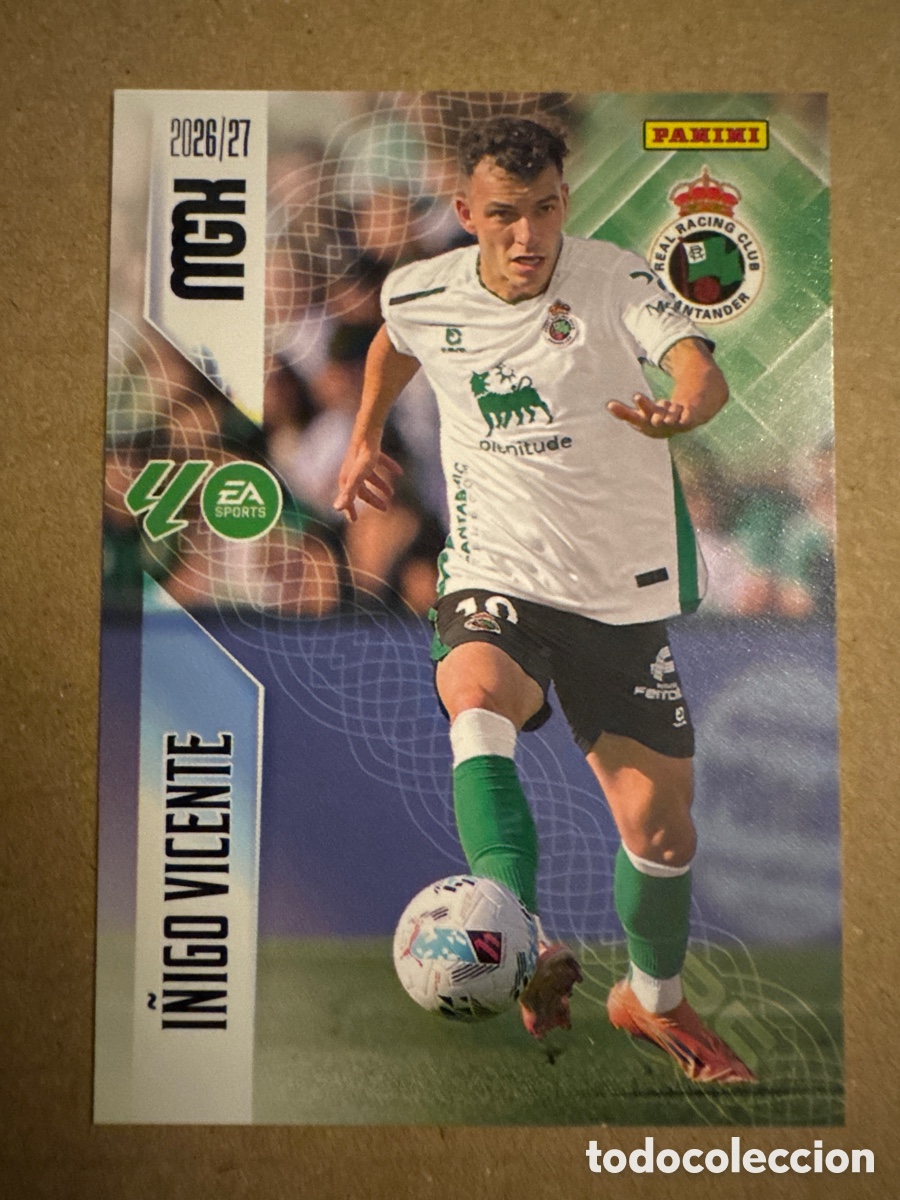 Cromos de f&uacute;tbol: # 288 I&ntilde;igo Vicente Racing Santander Megacracks 26 27 2026 2027