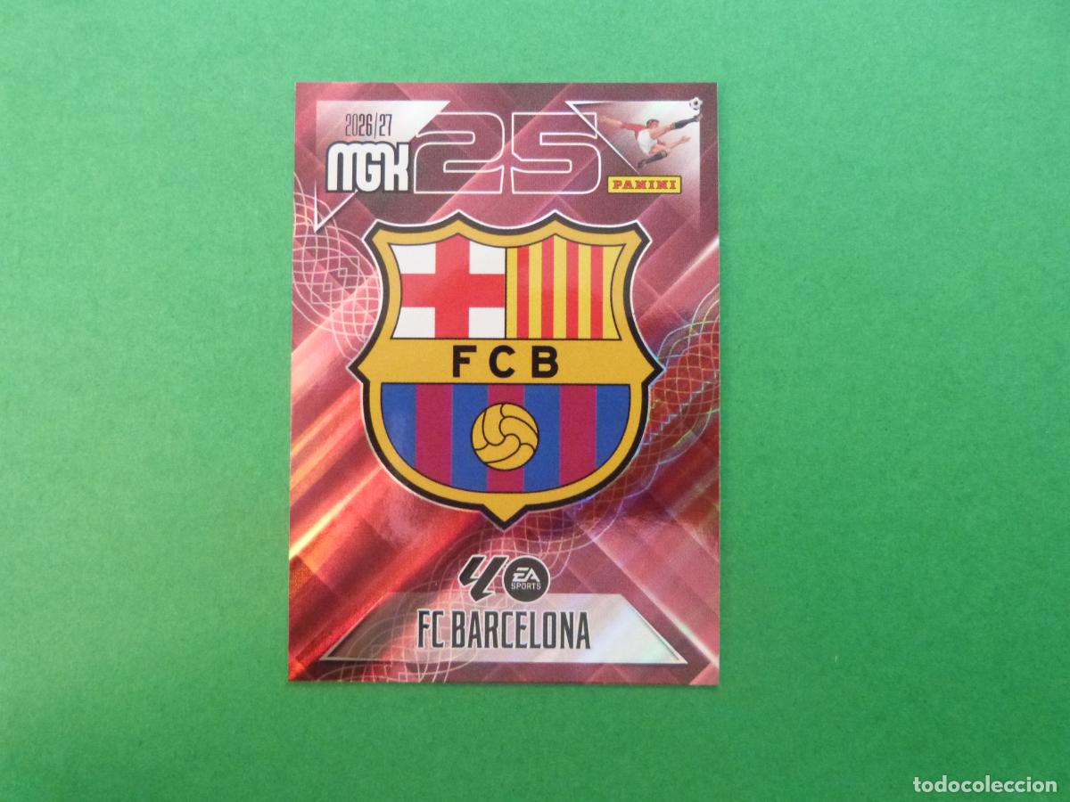 Cromos de f&uacute;tbol: TRADING CARD FUTBOL ESCUDO F.C.BARCELONA N&ordm; 73 LIGA MEGACRACKS 2026-2027/26-27 PANINI