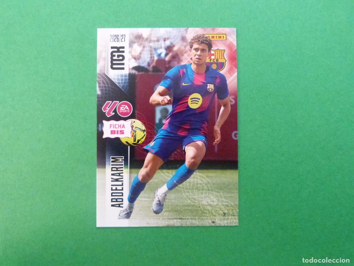 Cromos de f&uacute;tbol: TRADING CARD FUTBOL ABDELKARIM F.C.BARCELONA N&ordm; 90 BIS LIGA MEGACRACKS 2026-2027/26-27 PANINI