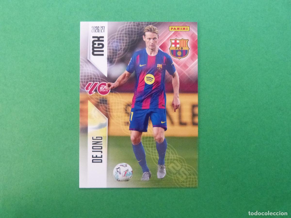 Cromos de f&uacute;tbol: TRADING CARD FUTBOL DE JONG F.C.BARCELONA N&ordm; 82 LIGA MEGACRACKS 2026-2027/26-27 PANINI