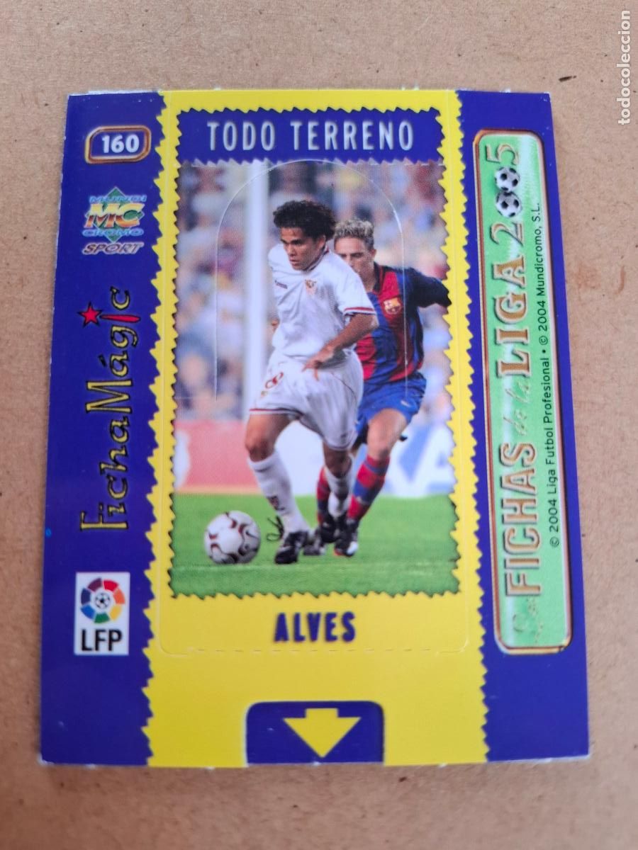 Cromos de f&uacute;tbol: MUNDICROMO 2004 2005 04 05 - 160 DANI ALVES ( MAGIC CARD ) - SEVILLA FC