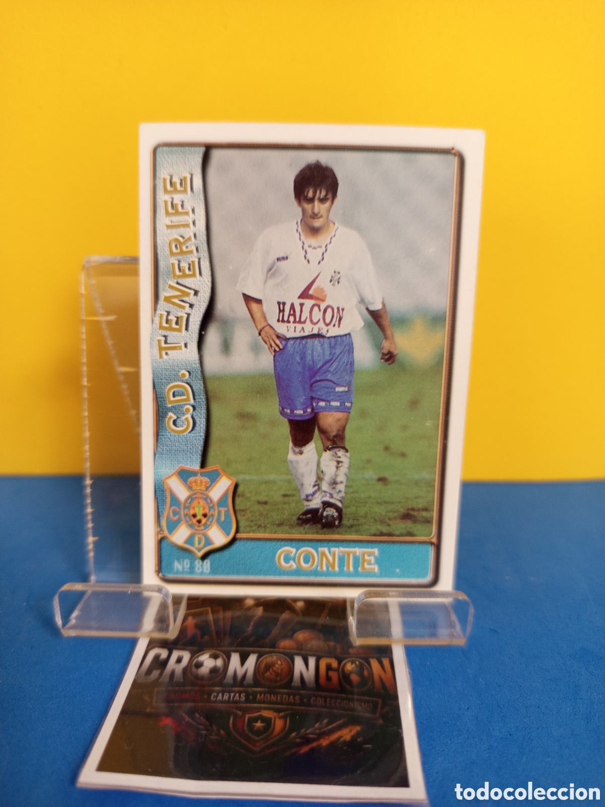 Football Stickers: ❇️ CROMO ⚽ CARD 80 CONTE TENERIFE FICHAS DE LA LIGA 96 97 1996 1997 MUNDICROMO SPORT ❇️