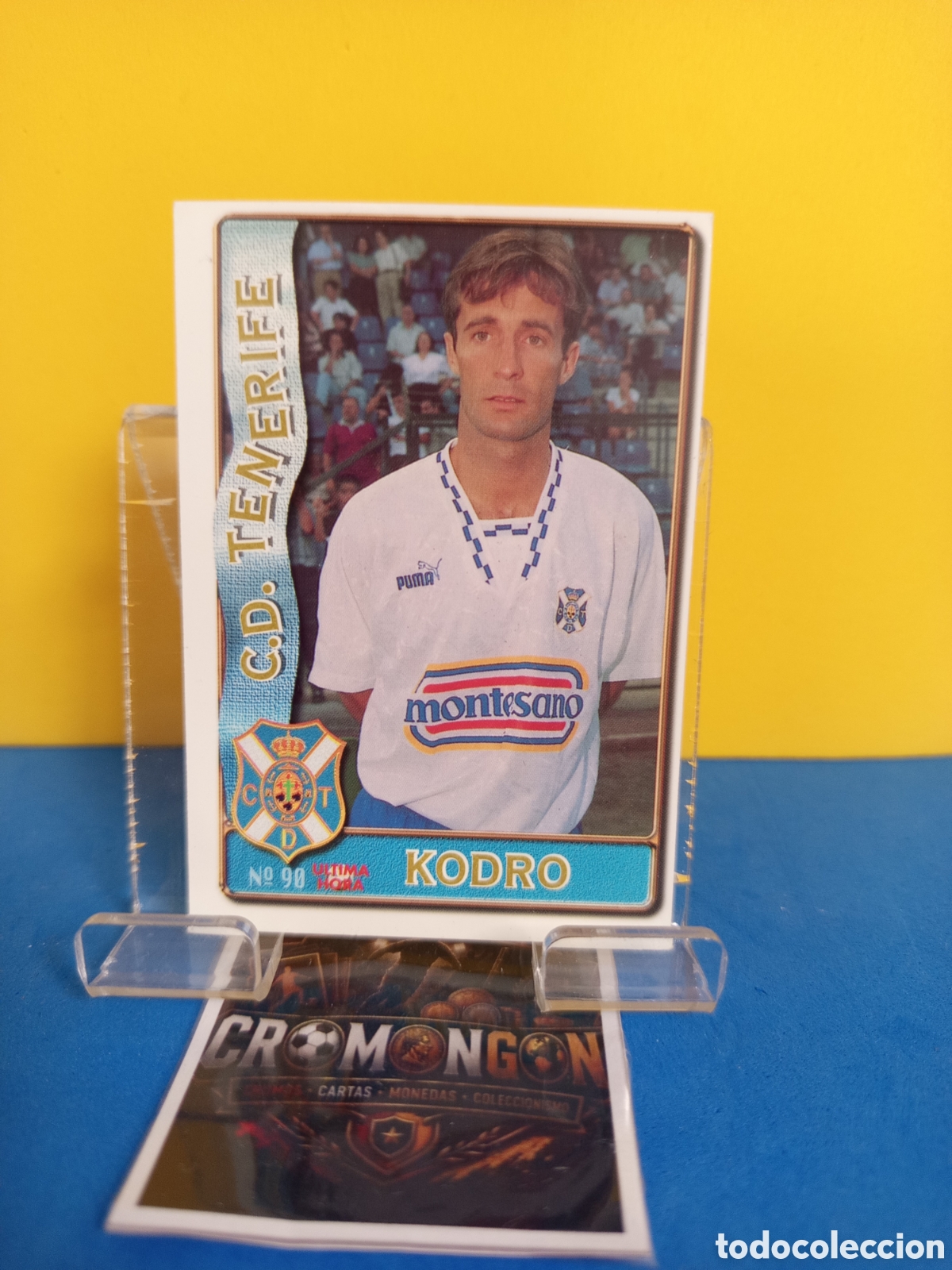 Cromos de f&uacute;tbol: ❇️ CROMO ⚽ CARD 90 KODRO TENERIFE UH FICHAS DE LA LIGA 96 97 1996 1997 MUNDICROMO SPORT ❇️