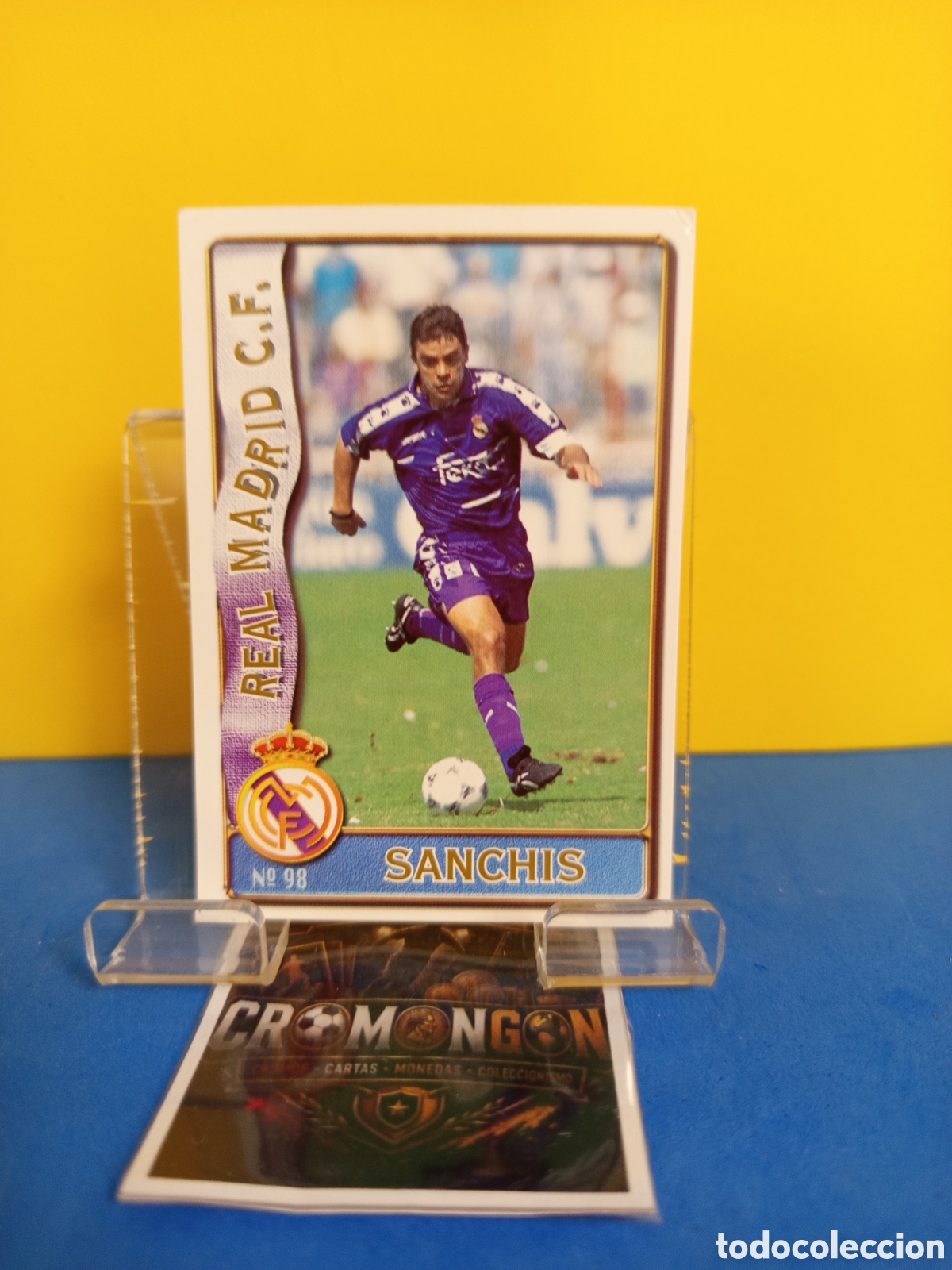 Cromos de f&uacute;tbol: ❇️ CROMO ⚽ CARD 98 SANCH&Iacute;S REAL MADRID FICHAS DE LA LIGA 96 97 1996 1997 MUNDICROMO SPORT ❇️