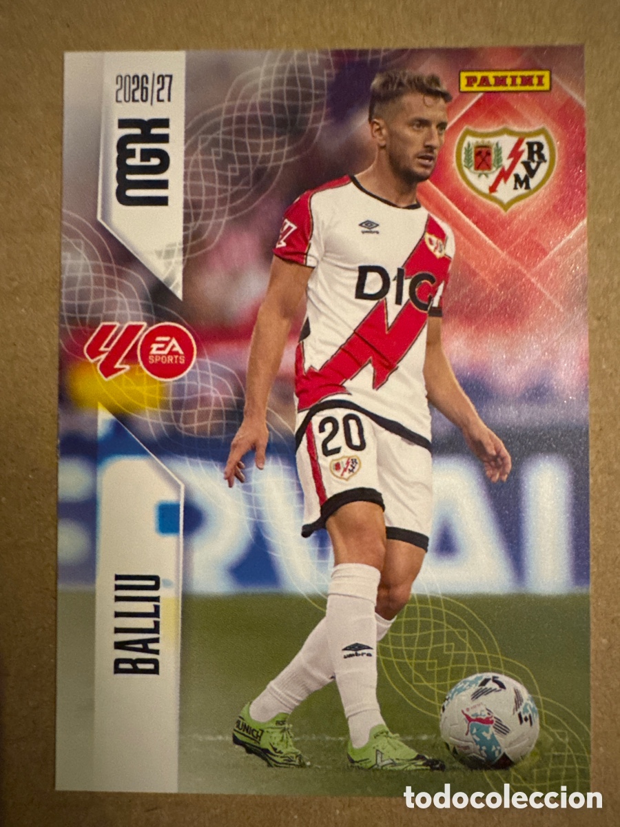 Cromos de f&uacute;tbol: # 293 Balliu Rayo Vallecano Megacracks 26 27 2026 2027