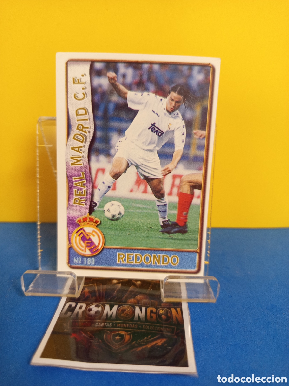 Cromos de f&uacute;tbol: ❇️ CROMO ⚽ CARD 100 REDONDO REAL MADRID FICHAS DE LA LIGA 96 97 1996 1997 MUNDICROMO SPORT ❇️