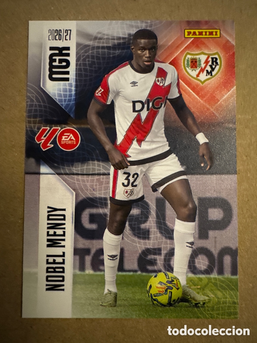 Cromos de f&uacute;tbol: # 295 Nobel Mendy Rayo Vallecano Megacracks 26 27 2026 2027