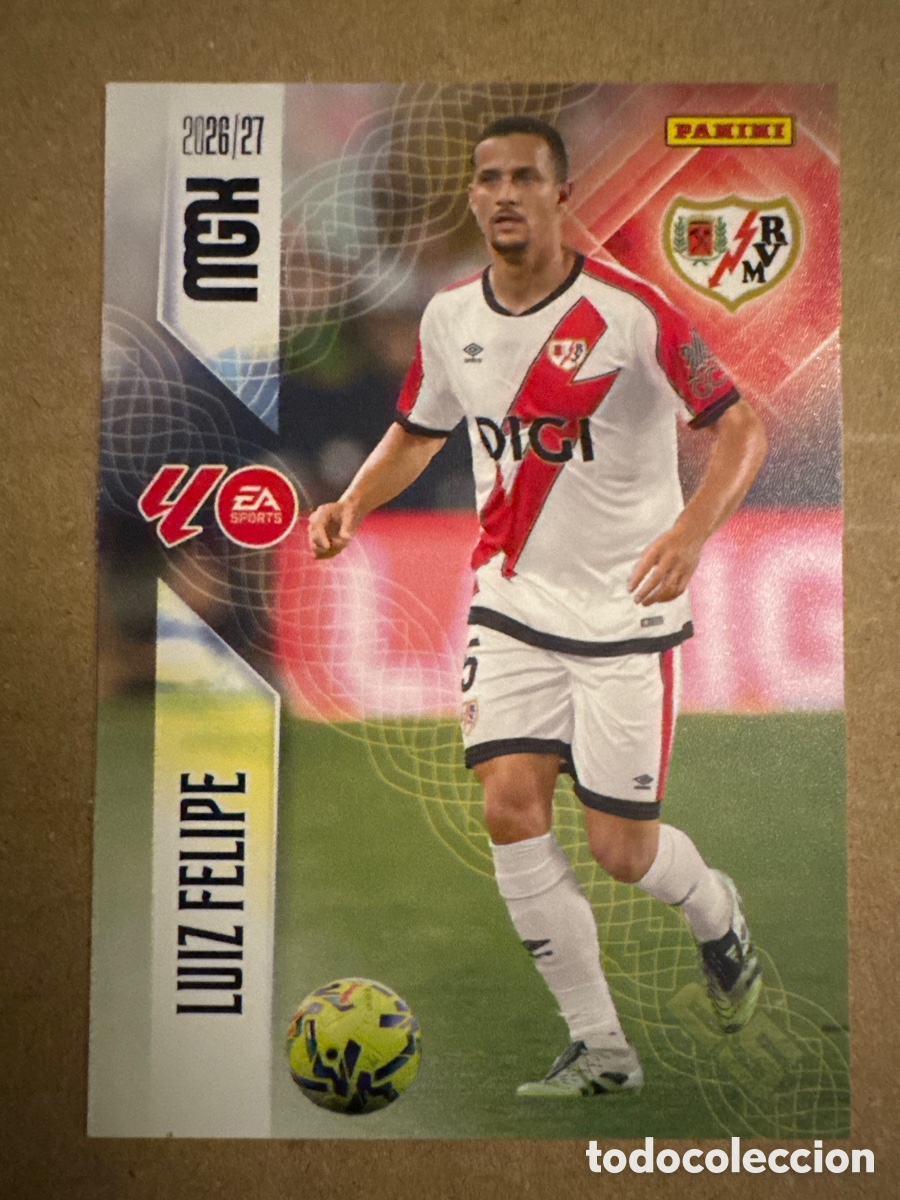 Cromos de f&uacute;tbol: # 296 Luiz Felipe Rayo Vallecano Megacracks 26 27 2026 2027