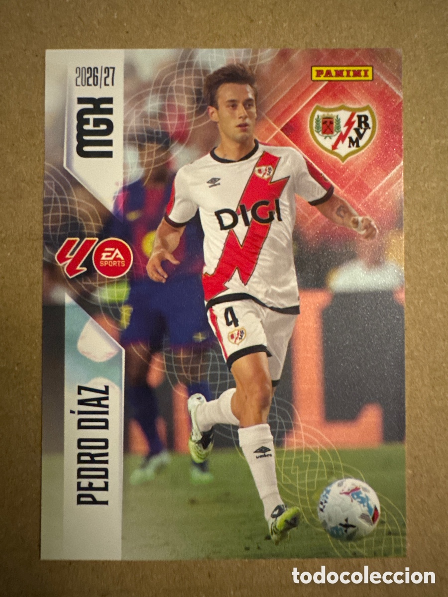 Cromos de f&uacute;tbol: # 298 Pedro D&iacute;az Rayo Vallecano Megacracks 26 27 2026 2027