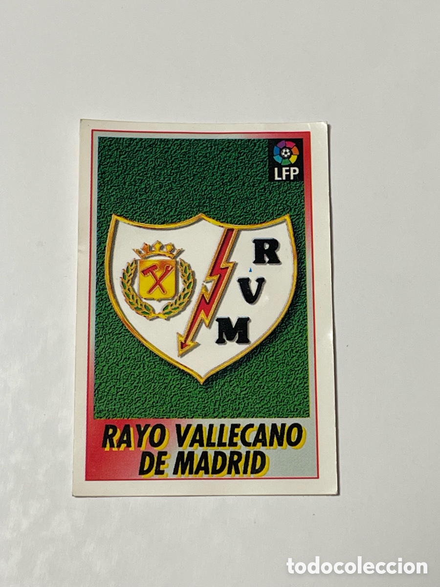 Cromos de f&uacute;tbol: Escudo Rayo Vallecano 96/97 Bollycao #183