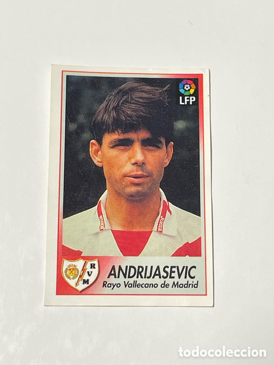 Cromos de f&uacute;tbol: Stjepan Andrijasevic Rayo Vallecano 96/97 Bollycao #190