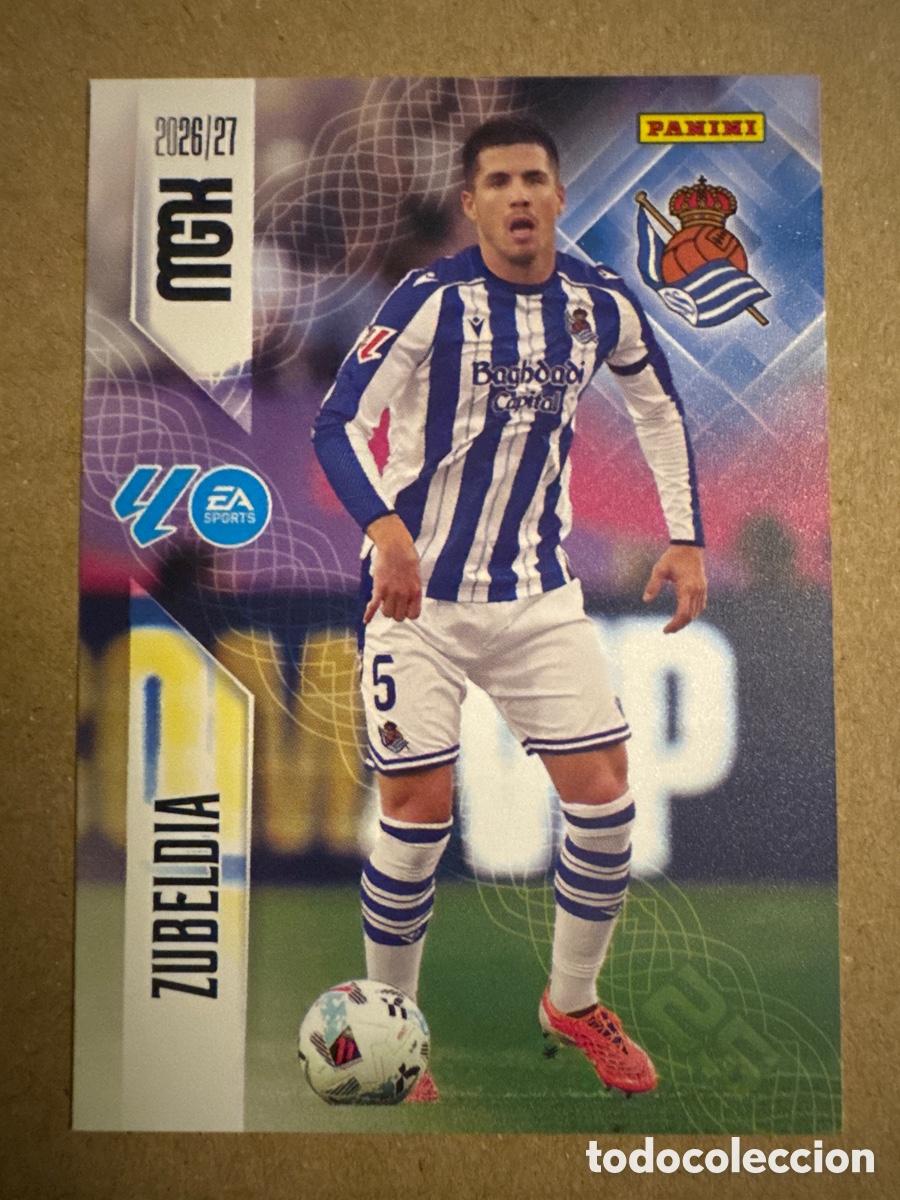 Cromos de f&uacute;tbol: # 312 Zubeldia Real Sociedad Megacracks 26 27 2026 2027