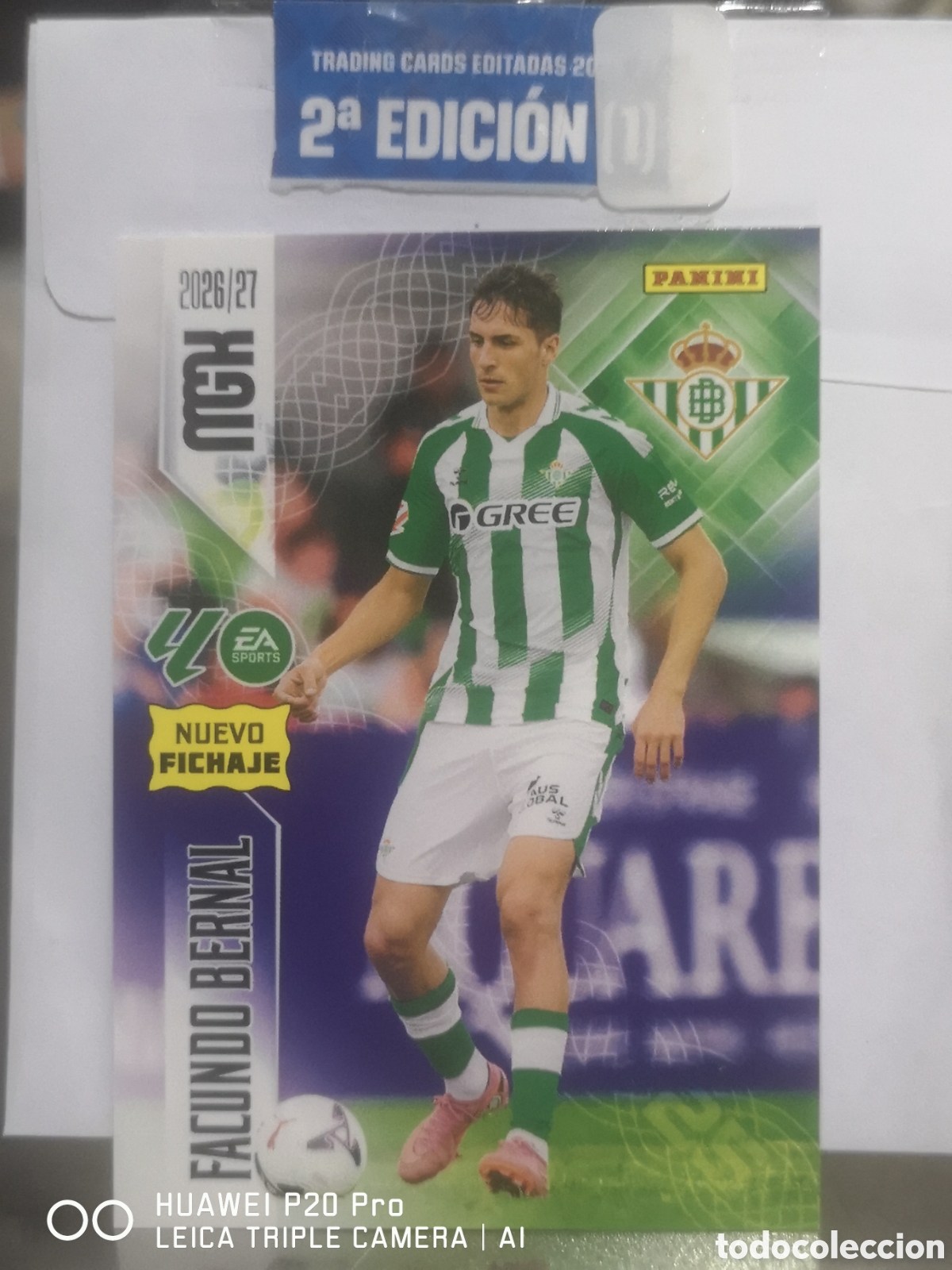Cromos de f&uacute;tbol: MEGACRACKS 2026 2027 2026 27 FACUNDP BERNAL NUEVO FICHAJE 484 - REAL BETIS