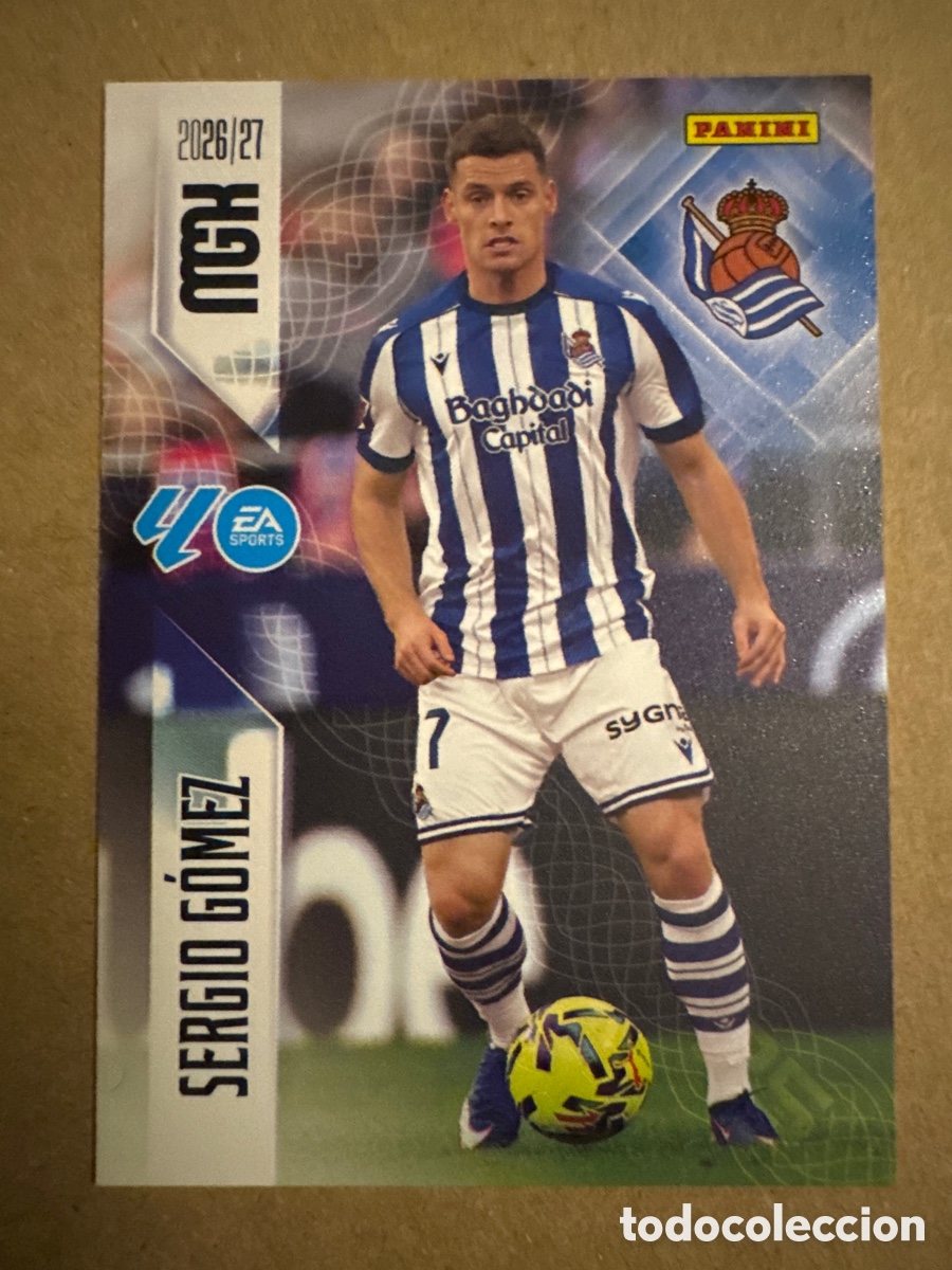 Cromos de f&uacute;tbol: # 313 Sergio G&oacute;mez Real Sociedad Megacracks 26 27 2026 2027