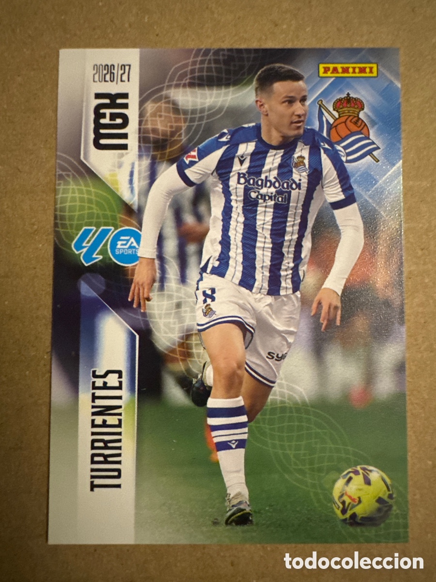 Cromos de f&uacute;tbol: # 316 Turrientes Real Sociedad Megacracks 26 27 2026 2027