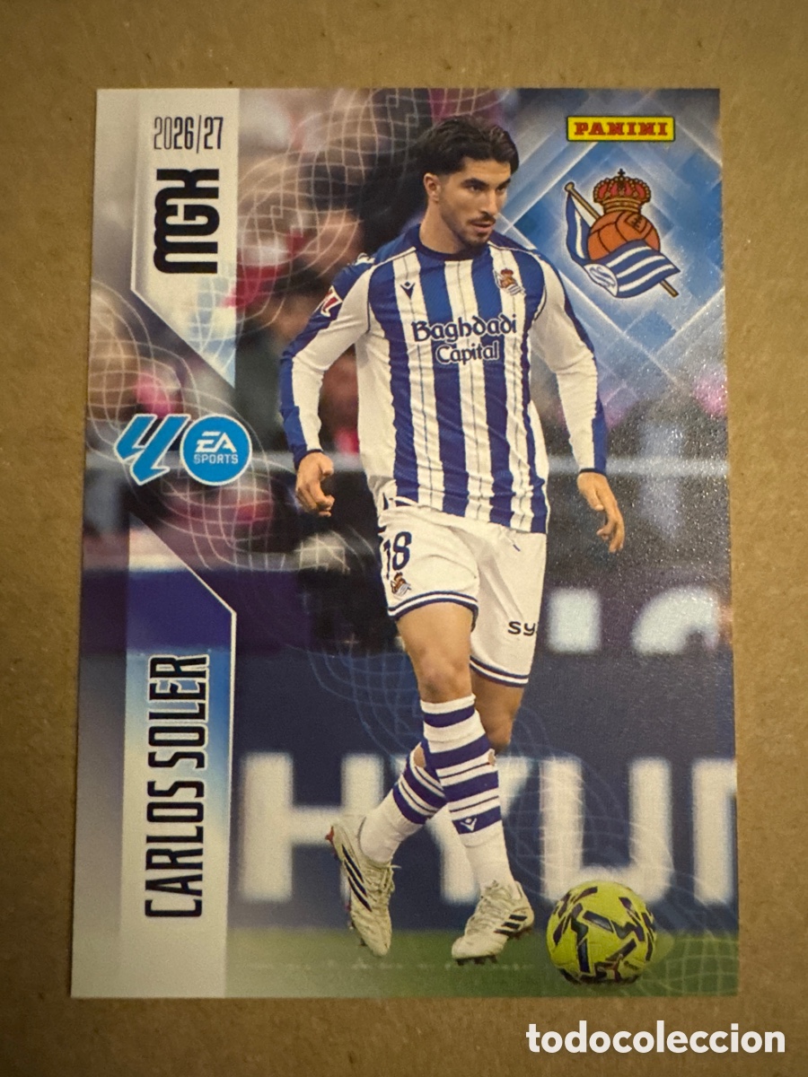Cromos de f&uacute;tbol: # 319 Carlos Soler Real Sociedad Megacracks 26 27 2026 2027