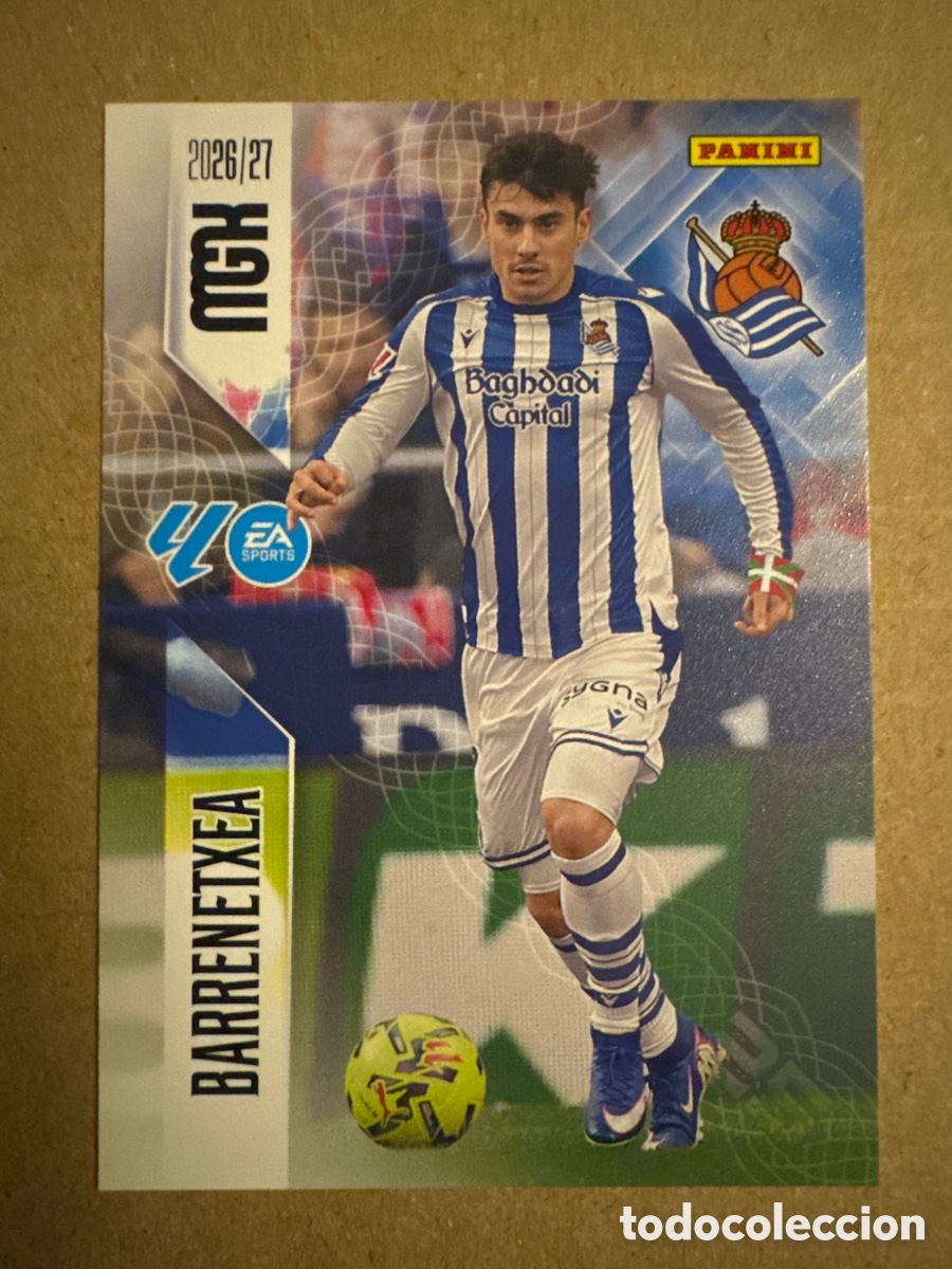 Cromos de f&uacute;tbol: # 321 Barrenetxea Real Sociedad Megacracks 26 27 2026 2027