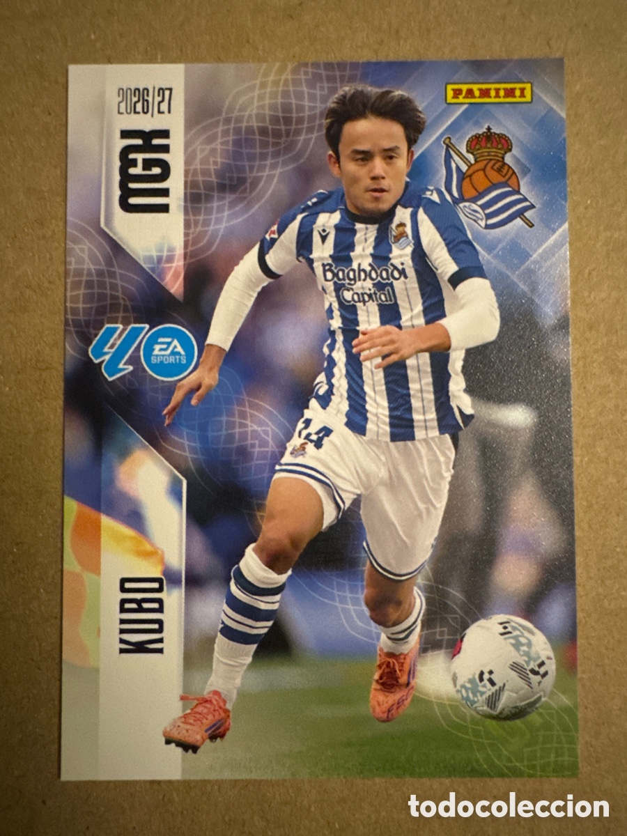 Cromos de f&uacute;tbol: # 323 Kubo Real Sociedad Megacracks 26 27 2026 2027