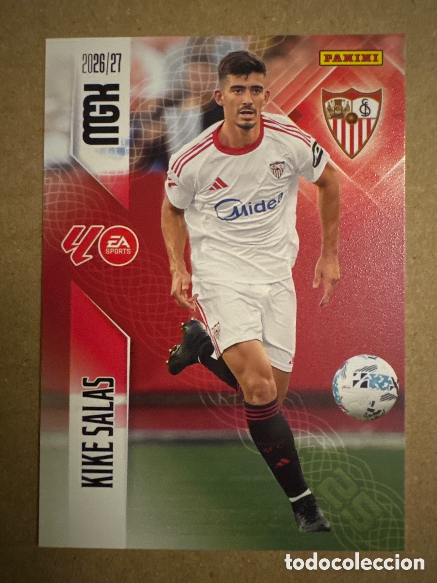 Cromos de f&uacute;tbol: # 330 Kike Salas Sevilla Megacracks 26 27 2026 2027