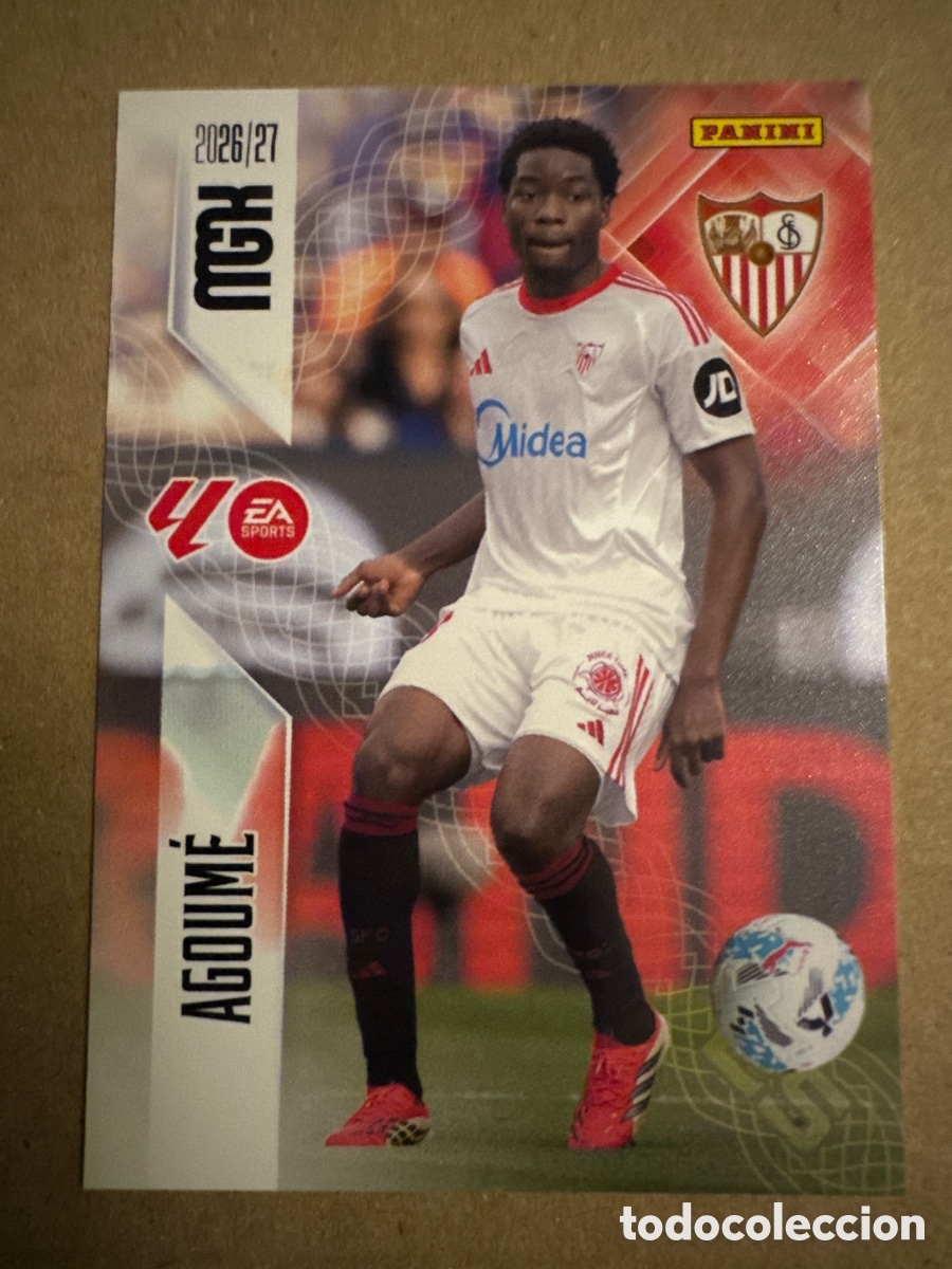 Cromos de f&uacute;tbol: # 335 Agoum&eacute; Sevilla Megacracks 26 27 2026 2027