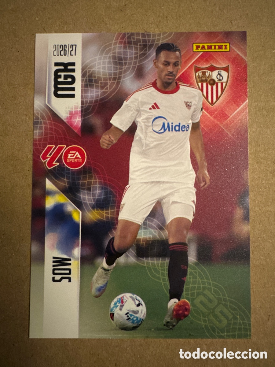 Cromos de f&uacute;tbol: # 336 Sow Sevilla Megacracks 26 27 2026 2027