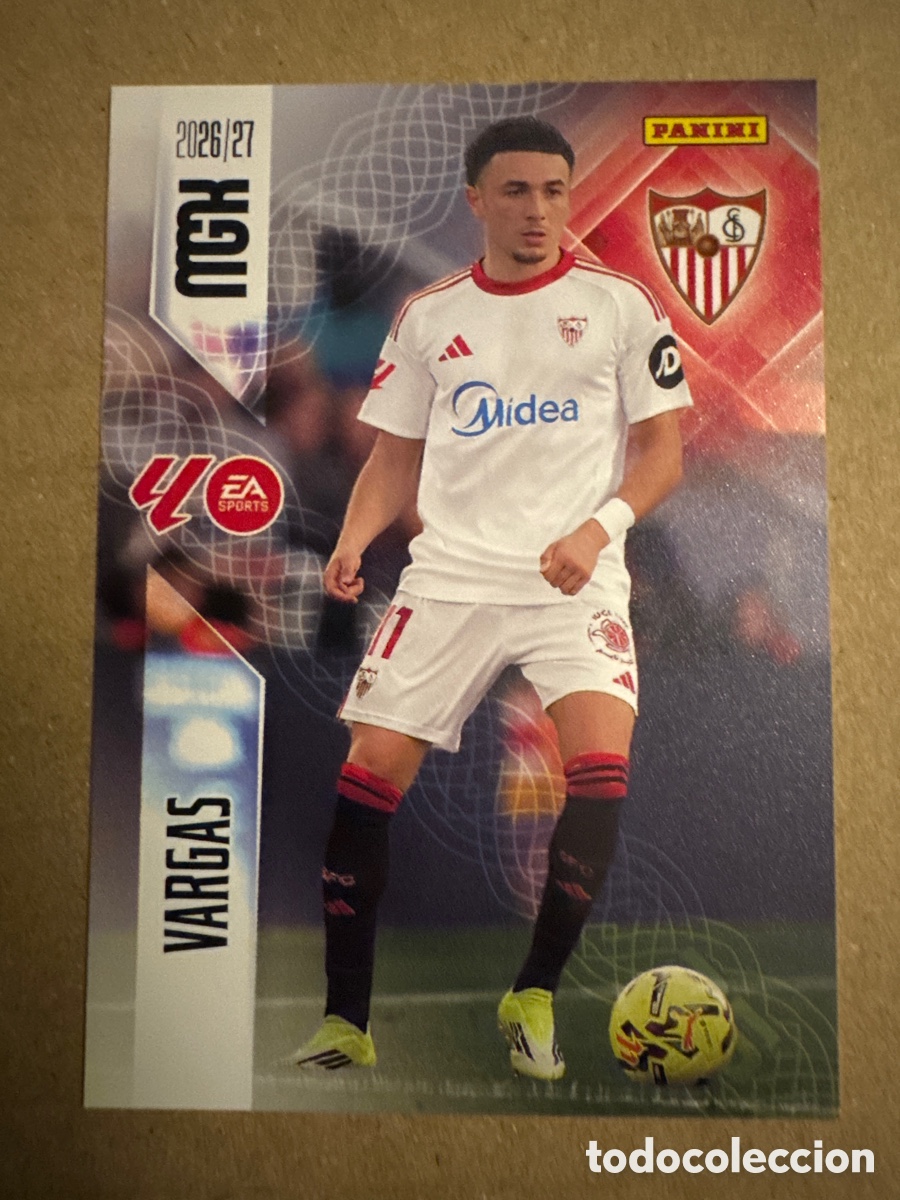 Cromos de f&uacute;tbol: # 337 Vargas Sevilla Megacracks 26 27 2026 2027