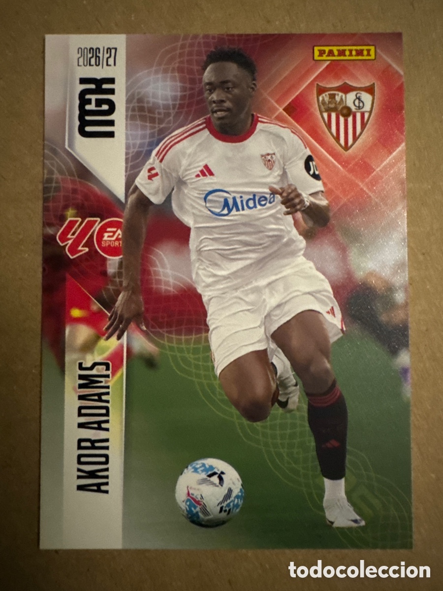 Cromos de f&uacute;tbol: # 341 Akor Adams Sevilla Megacracks 26 27 2026 2027