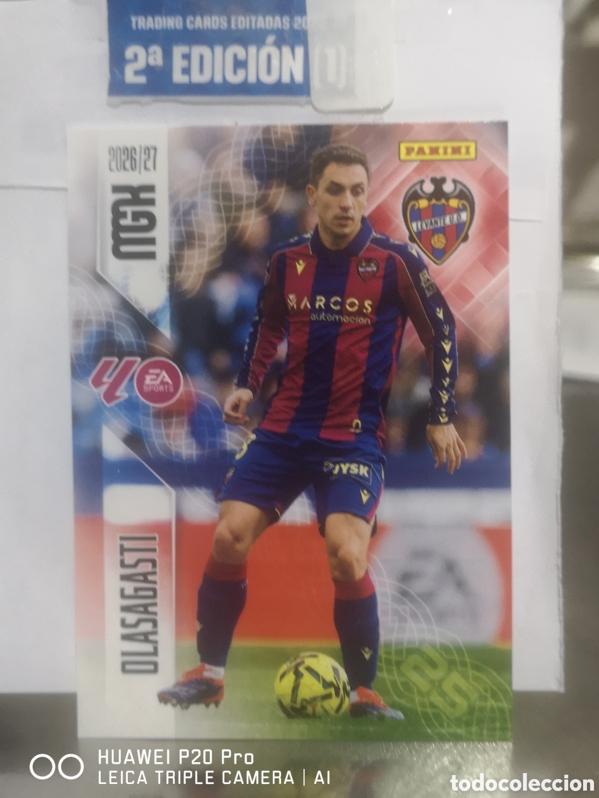 Cromos de f&uacute;tbol: MEGACRACKS 2026 2027 2026 27 OLASAGASTI 210 - LEVANTE
