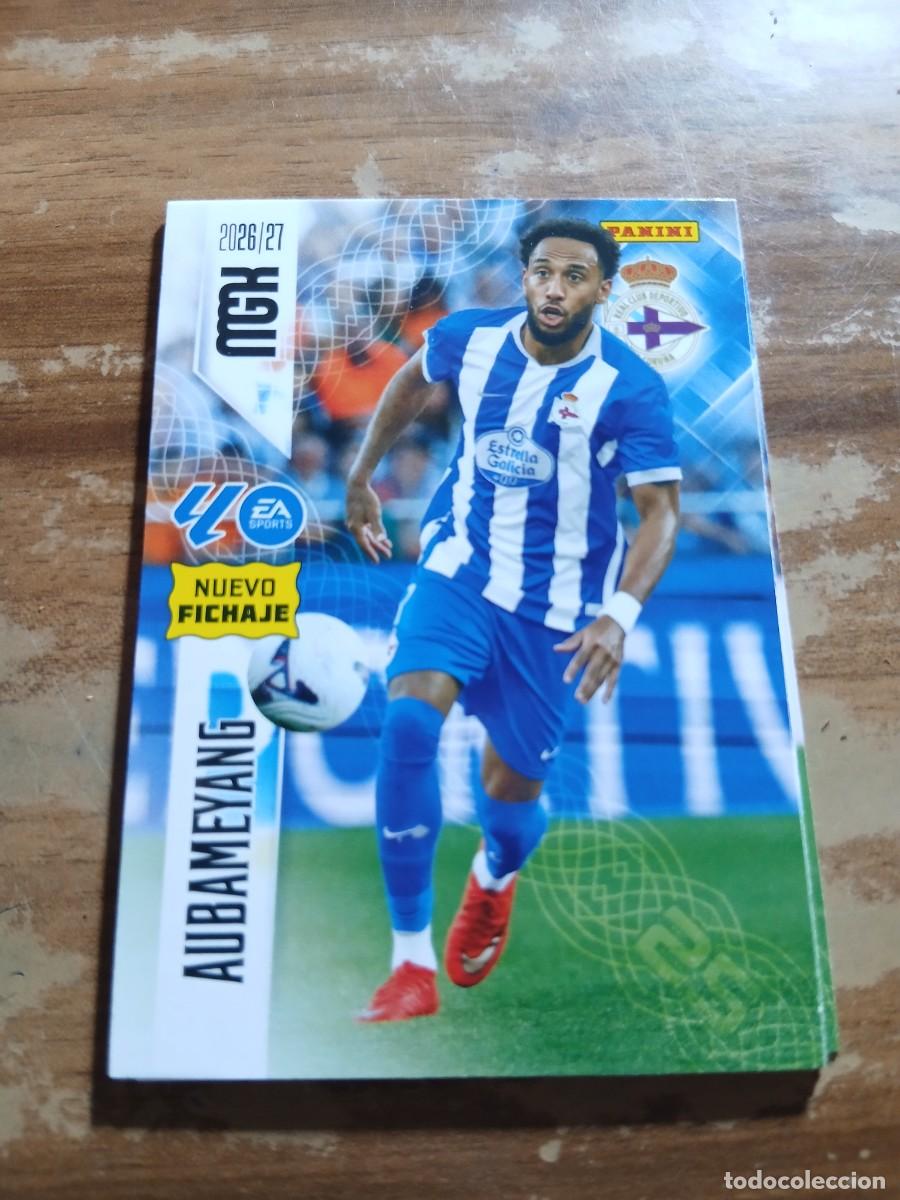 Cromos de f&uacute;tbol: CARD MEGACRACKS TEMPORADA 26/27: NUEVO FICHAJE AUBAMEYANG, N&deg; 485
