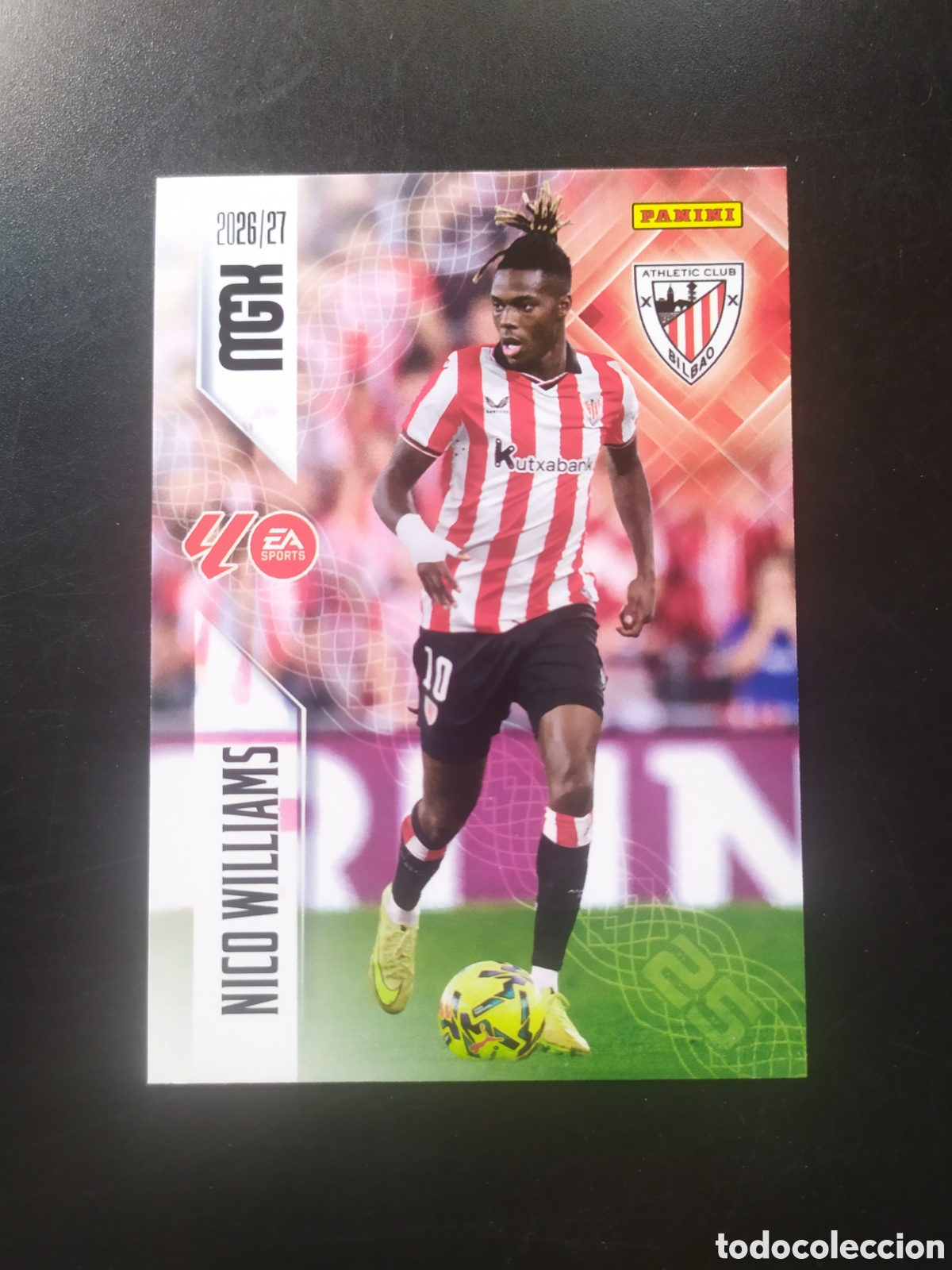 Cromos de f&uacute;tbol: Megacracks 2026 2027 26 27 panini Nico Williams n&deg; 54 Athletic Bilbao