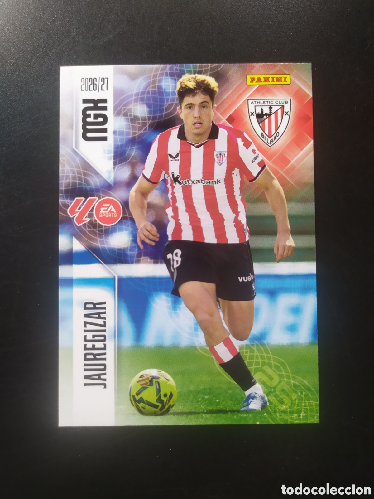 Cromos de f&uacute;tbol: Megacracks 2026 2027 26 27 panini Jauregizar n&deg; 46 Athletic Bilbao