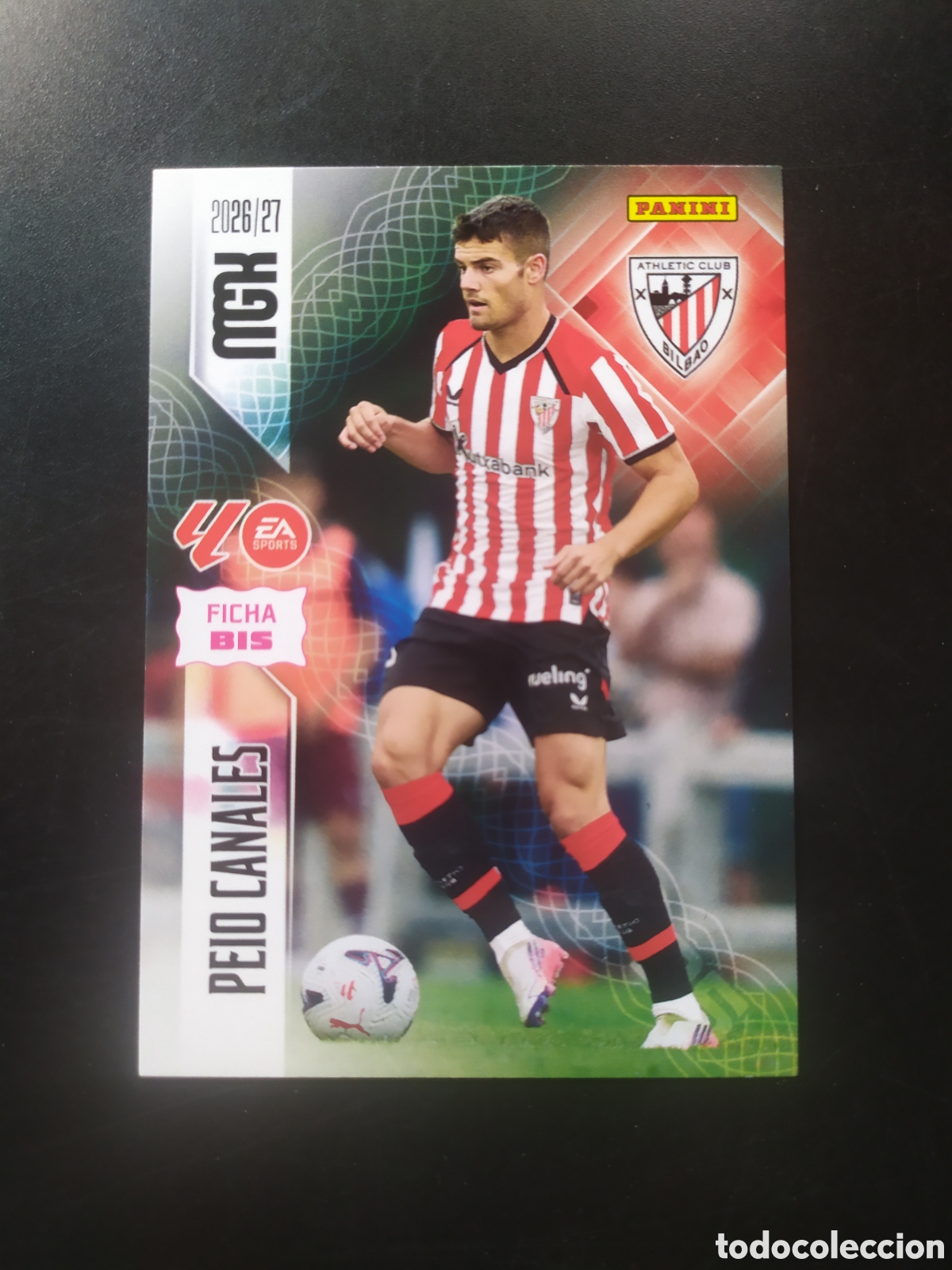 Cromos de f&uacute;tbol: Megacracks 2026 2027 26 27 panini Peio Canales n&deg; 47 bis Athletic Bilbao