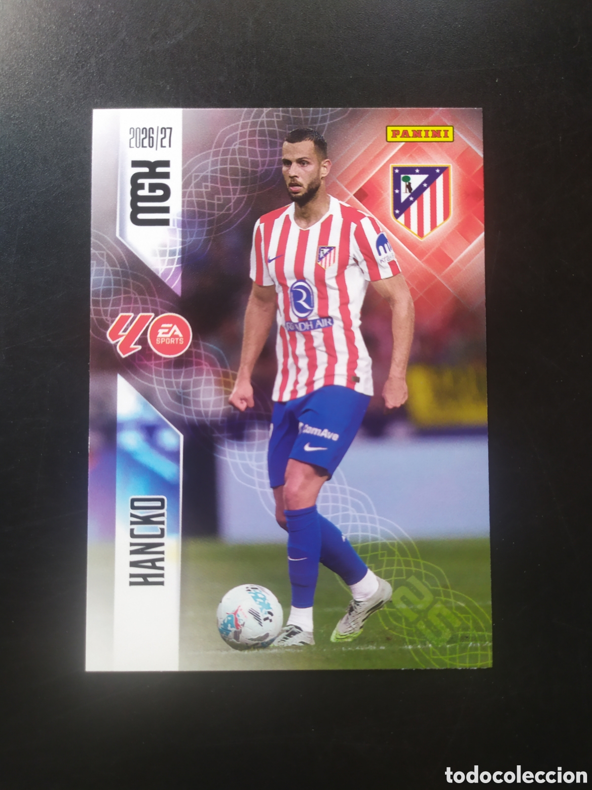 Cromos de f&uacute;tbol: Megacracks 2026 2027 26 27 panini Hancko n&deg; 62 Atl&eacute;tico Madrid