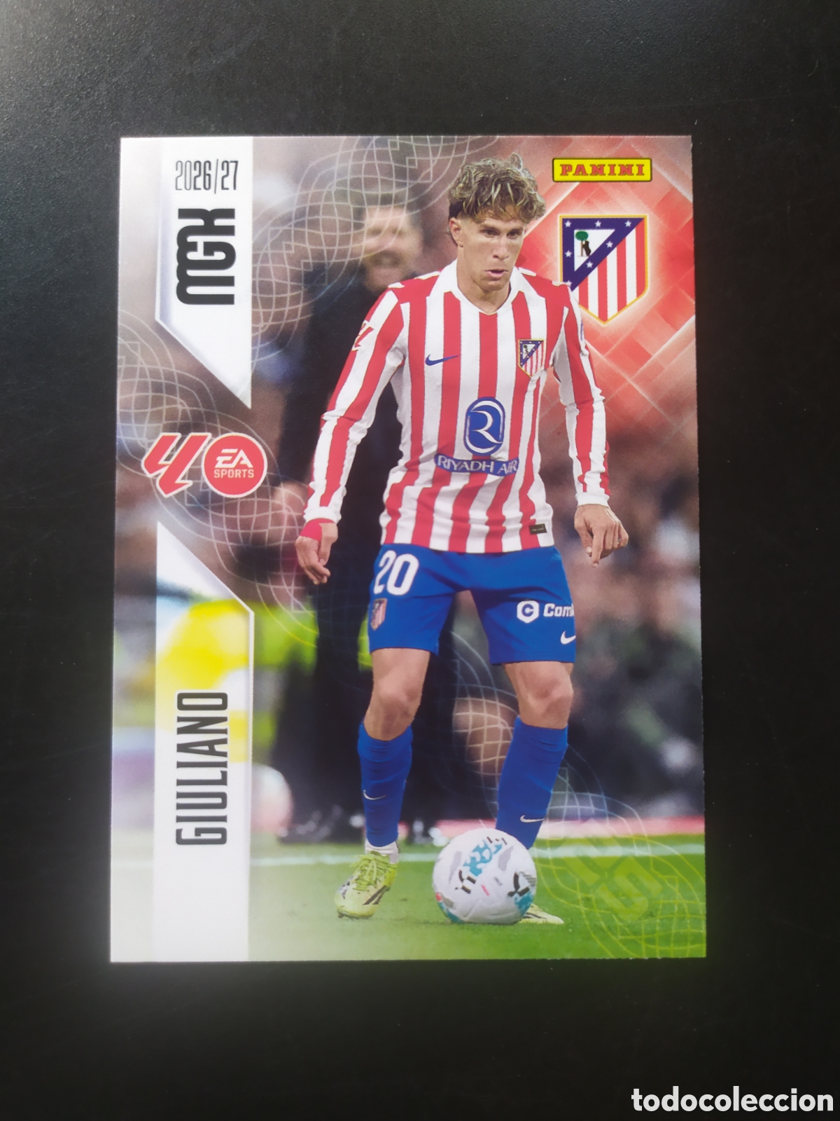 Cromos de f&uacute;tbol: Megacracks 2026 2027 26 27 panini Giuliano n&deg; 69 Atl&eacute;tico Madrid