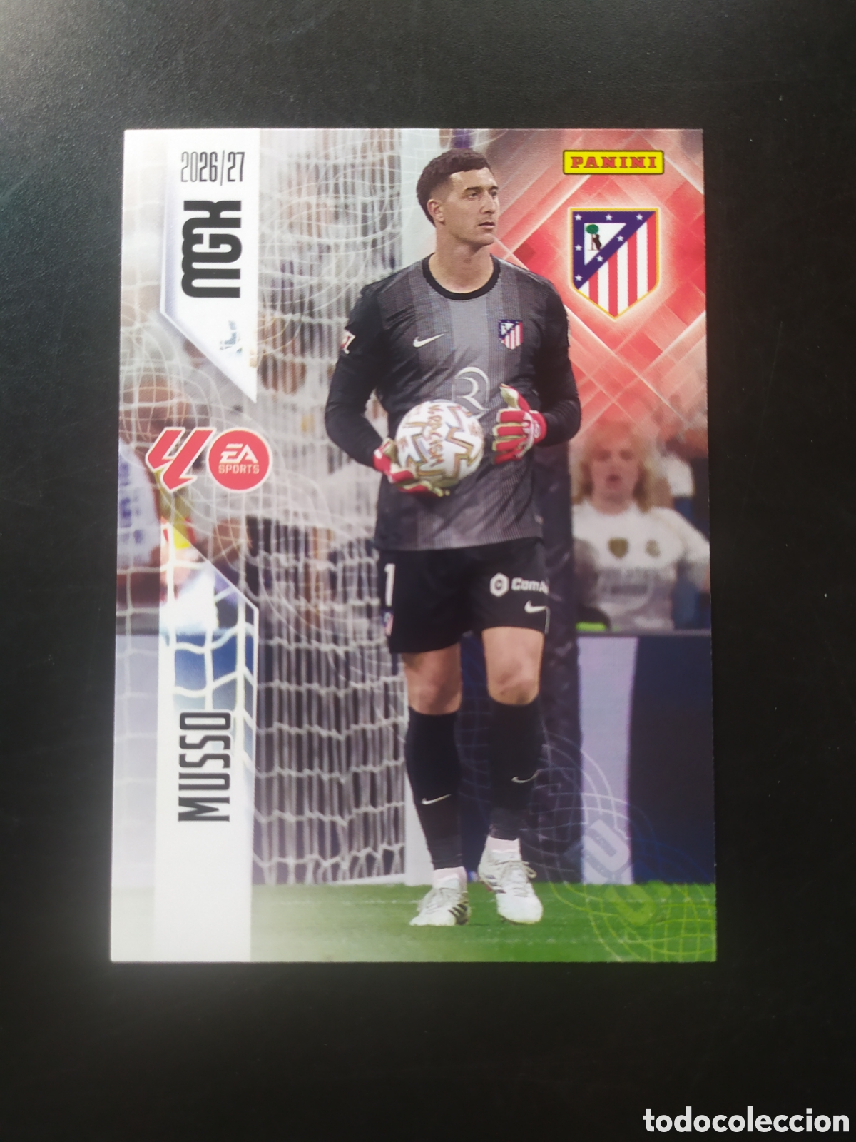 Cromos de f&uacute;tbol: Megacracks 2026 2027 26 27 panini Musso n&deg; 57 Atl&eacute;tico Madrid