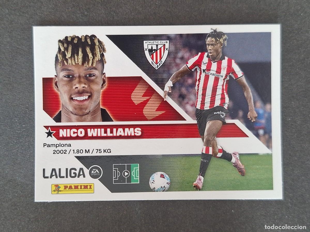 Cromos de f&uacute;tbol: L2 NICO WILLIAMS ATHLETIC CLUB DE BILBAO LIGA ESTE 2026 2027 26 27 NUNCA PEGADO SIN PEGAR