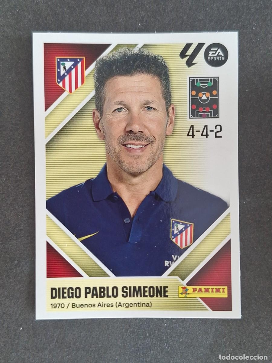 Cromos de f&uacute;tbol: L2 DIEGO P. SIMEONE ENTRENADOR ATLETICO DE MADRID LIGA ESTE 2026 2027 26 27 NUNCA PEGADO SIN PEGAR