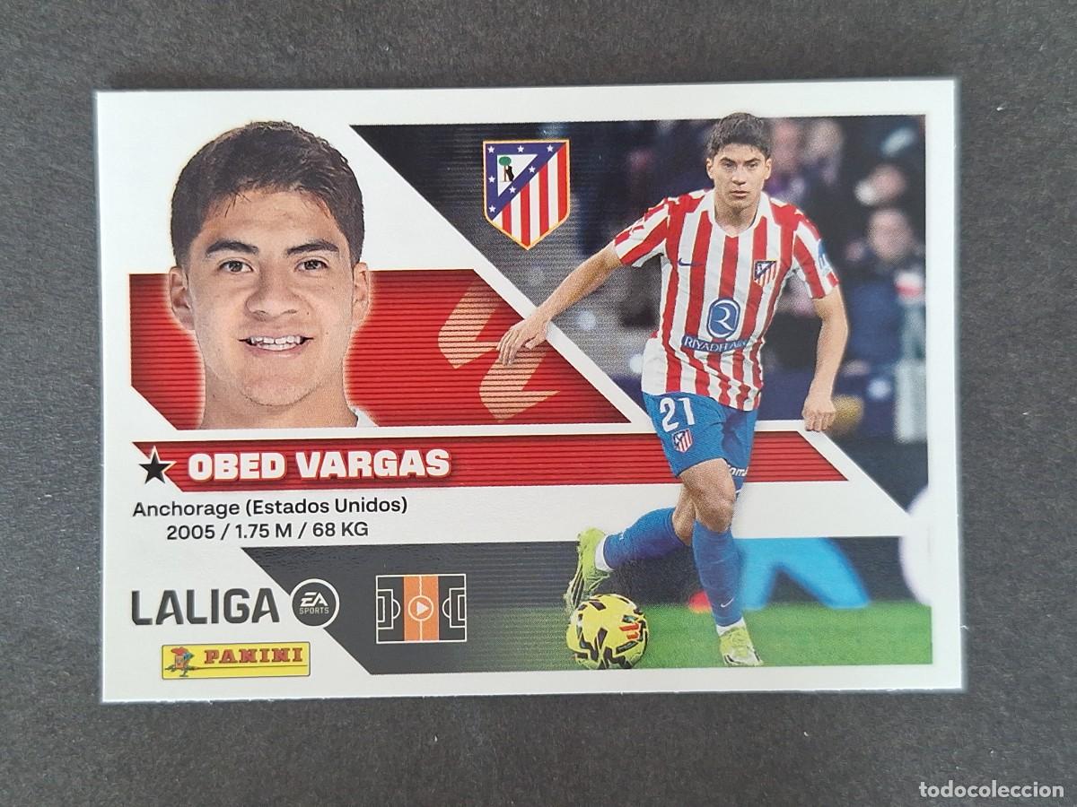 Cromos de f&uacute;tbol: L2 OBER VARGAS ATLETICO DE MADRID LIGA ESTE 2026 2027 26 27 NUNCA PEGADO SIN PEGAR