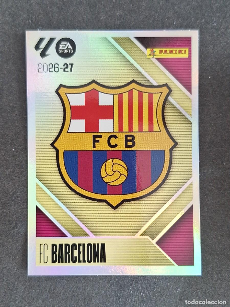 Cromos de f&uacute;tbol: L2 ESCUDO F. C. BARCELONA LIGA ESTE 2026 2027 26 27 NUNCA PEGADO SIN PEGAR