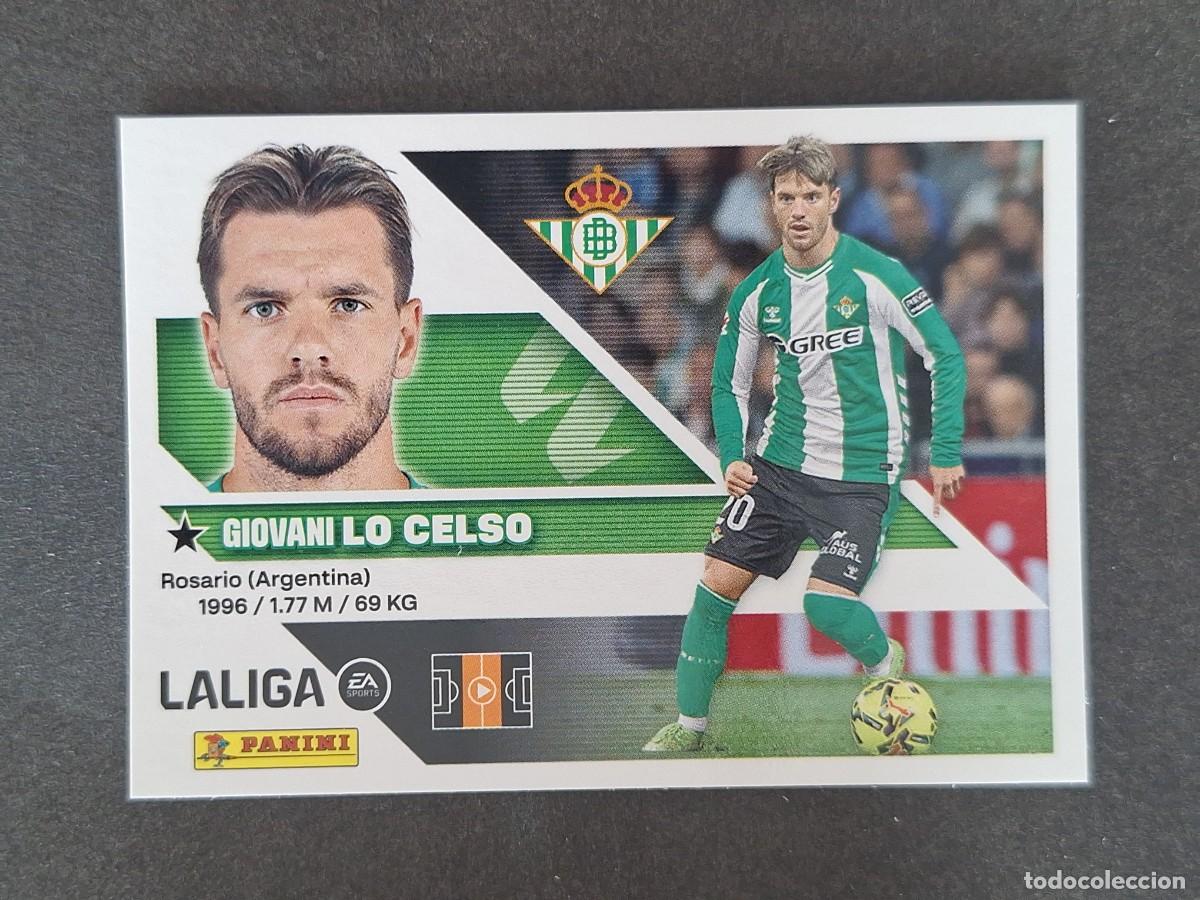 Cromos de f&uacute;tbol: L2 LO CELSO REAL BETIS BALOMPIE LIGA ESTE 2026 2027 26 27 NUNCA PEGADO SIN PEGAR