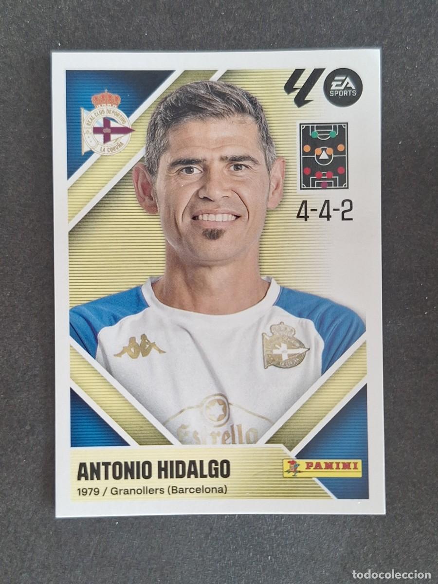 Cromos de f&uacute;tbol: L2 ANTONIO HIDALGO ENTRENADOR DEPORTIVO DE CORU&Ntilde;A LIGA ESTE 2026 2027 26 27 NUNCA PEGADO SIN PEGAR
